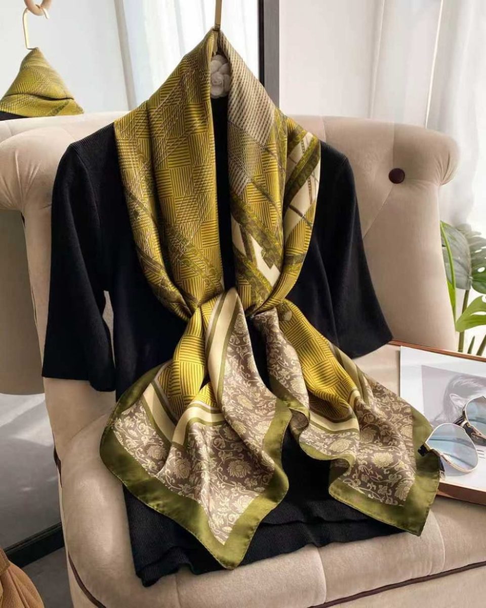 high-quality luxurious silk scarves
