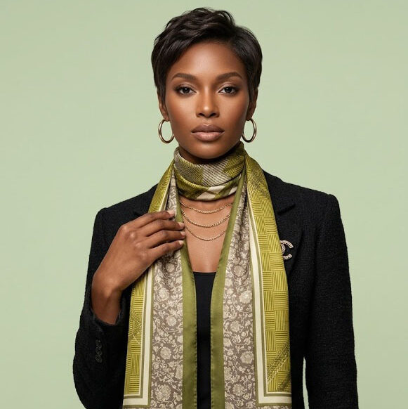 high-quality luxurious silk scarves