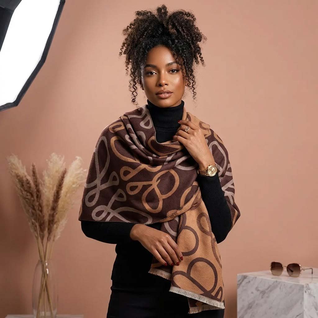 Loewe Anagram Wool and Cashmere Scarf