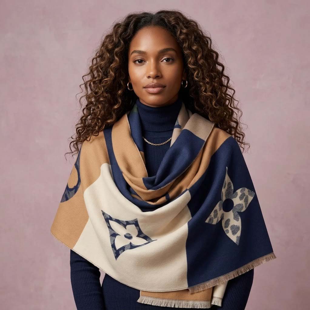 cold Showl Winter Scarf Double-Sided